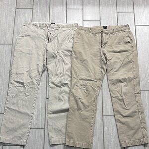J. Crew Bleecker 1040 Khaki Chinos 35x34